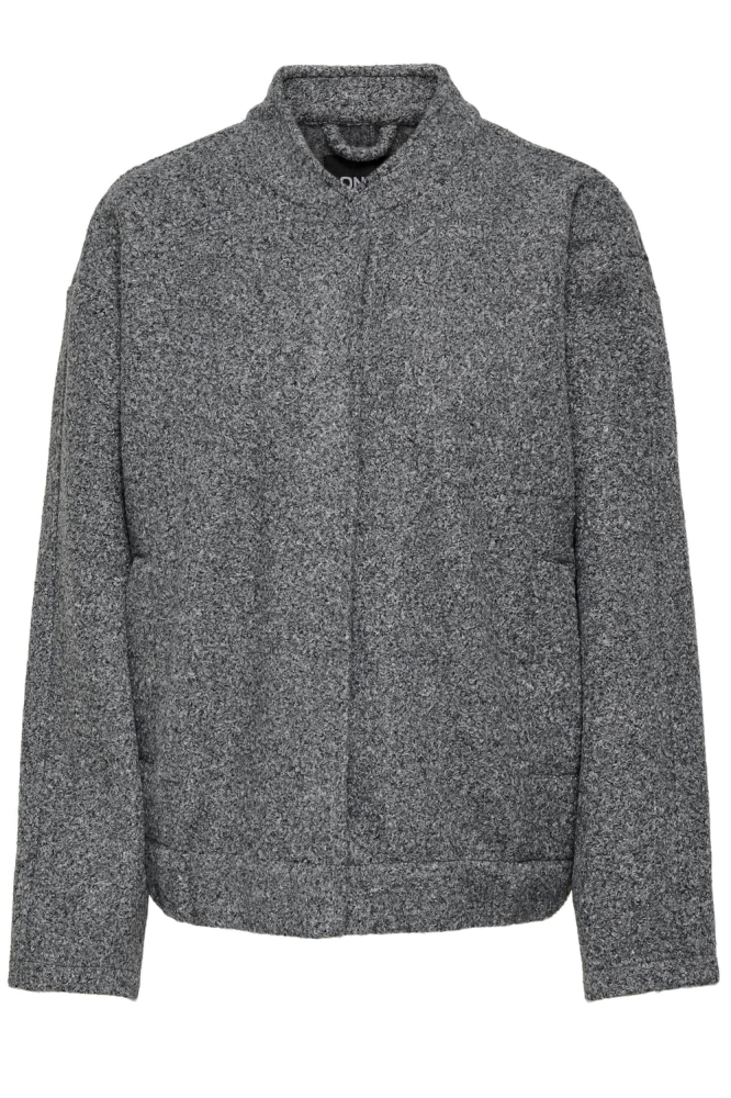 ONLGAIA BOUCLE BOMBER OTW OS 15331099 DARK GREY MELANGE